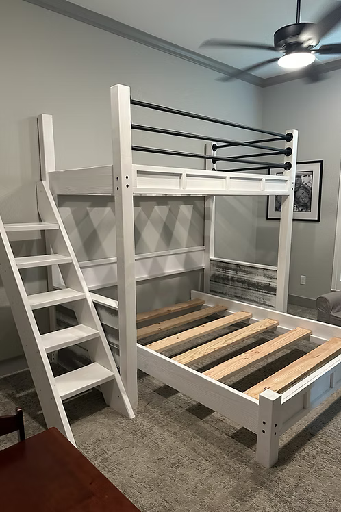 Orange Beach Bunk Bed With Barnwood Accents
